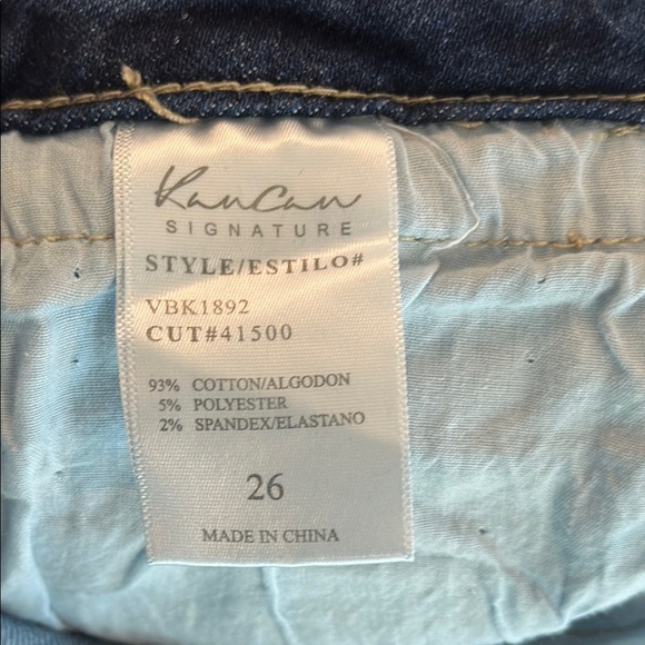 KanCan Dark Blue Denim Jean Shorts - Picture 2 of 4